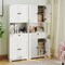 Freestanding Floor Cabinet 67.5" Tall with 4 Doors and 1 Drawer